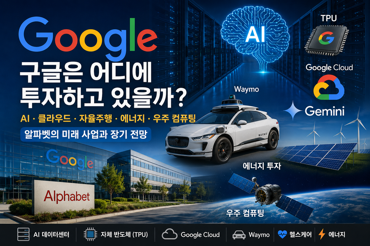구글 투자 방향 분석｜AI·클라우드·Waymo로 보는 알파벳 미래 전망